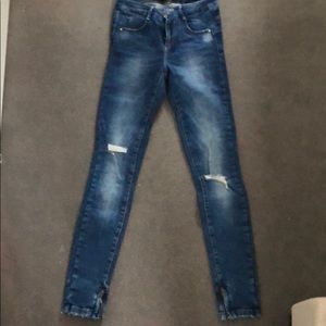 Zara Jeans with Destroyed Knees